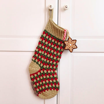 Granny Stitch Christmas Stocking - Crochet Pattern for Advanced Beginners