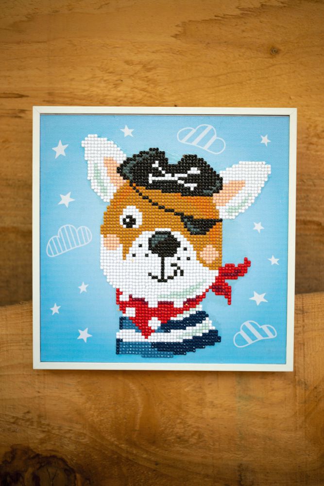 Vervaco Diamond Painting Kit Pirate Dog Diamond Painting Kit