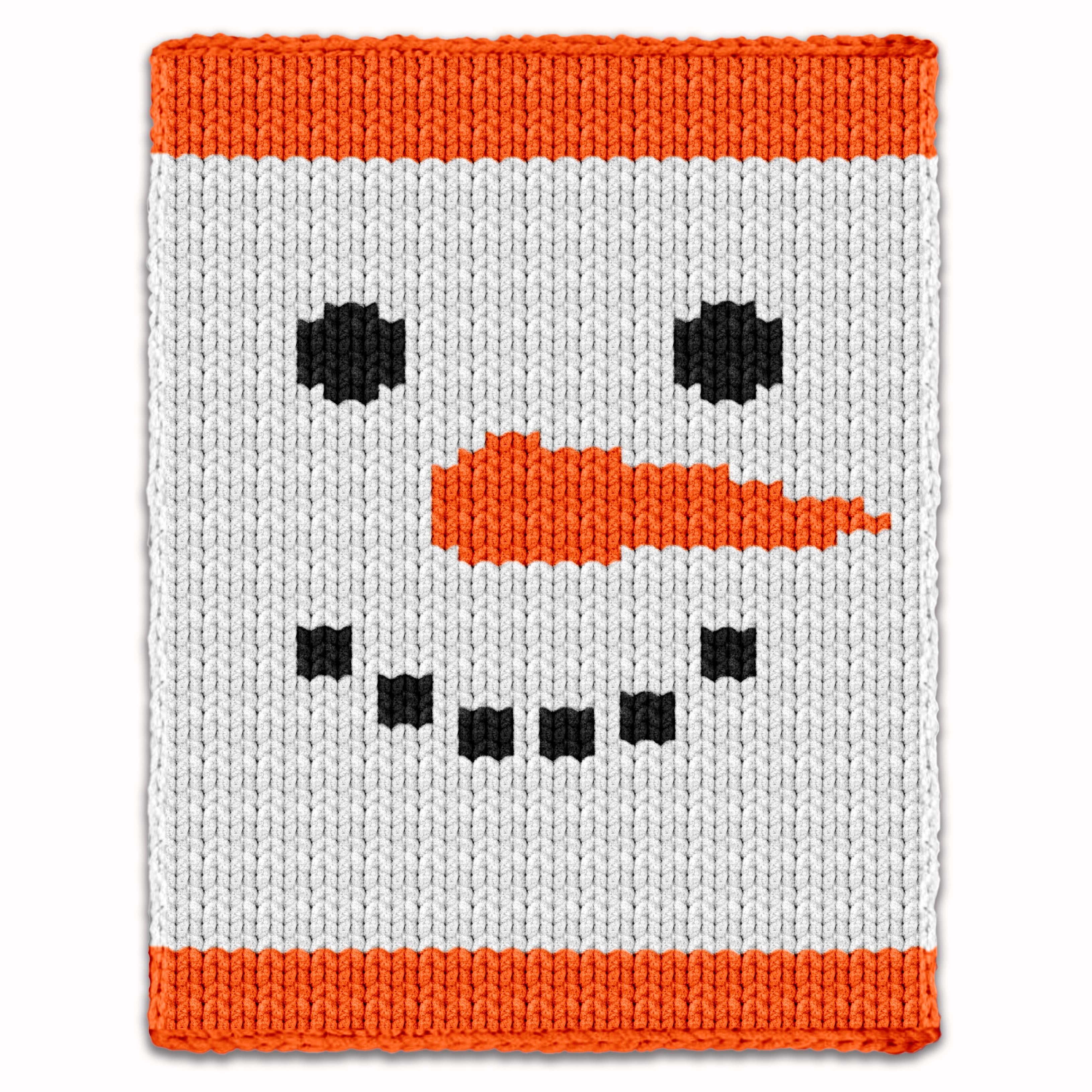 Christmas Snowman Chunky Blanket - Knitting Pattern