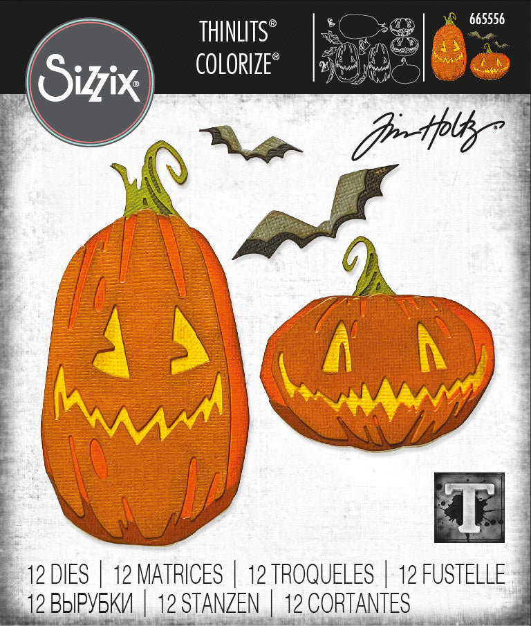 Sizzix Thinlits Die Set 12PK - Pumpkin Patch, Colorize