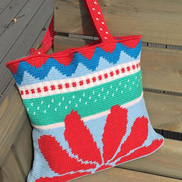Red sunflower bag