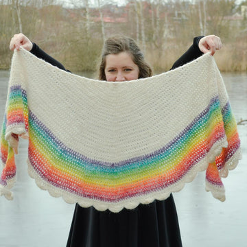 Rainbow shawl