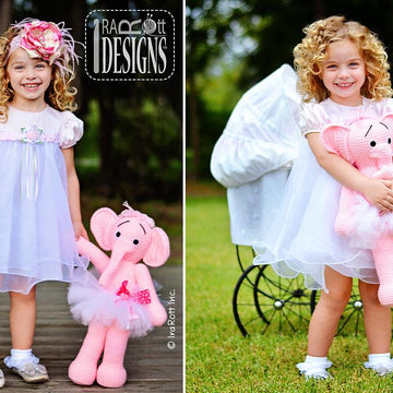 Josefina & Jeffery Elephants Amigurumi Toy