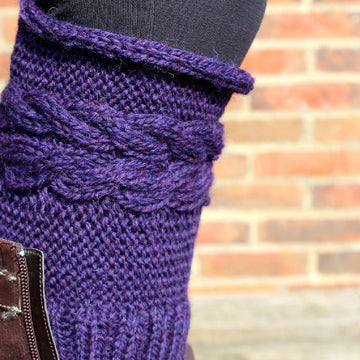 Corn Rows Cabled Boot Toppers