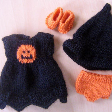 5" Berenguer Doll Halloween Witch Knitting Pattern