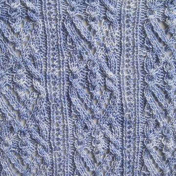Leith Cable Lace Shawl