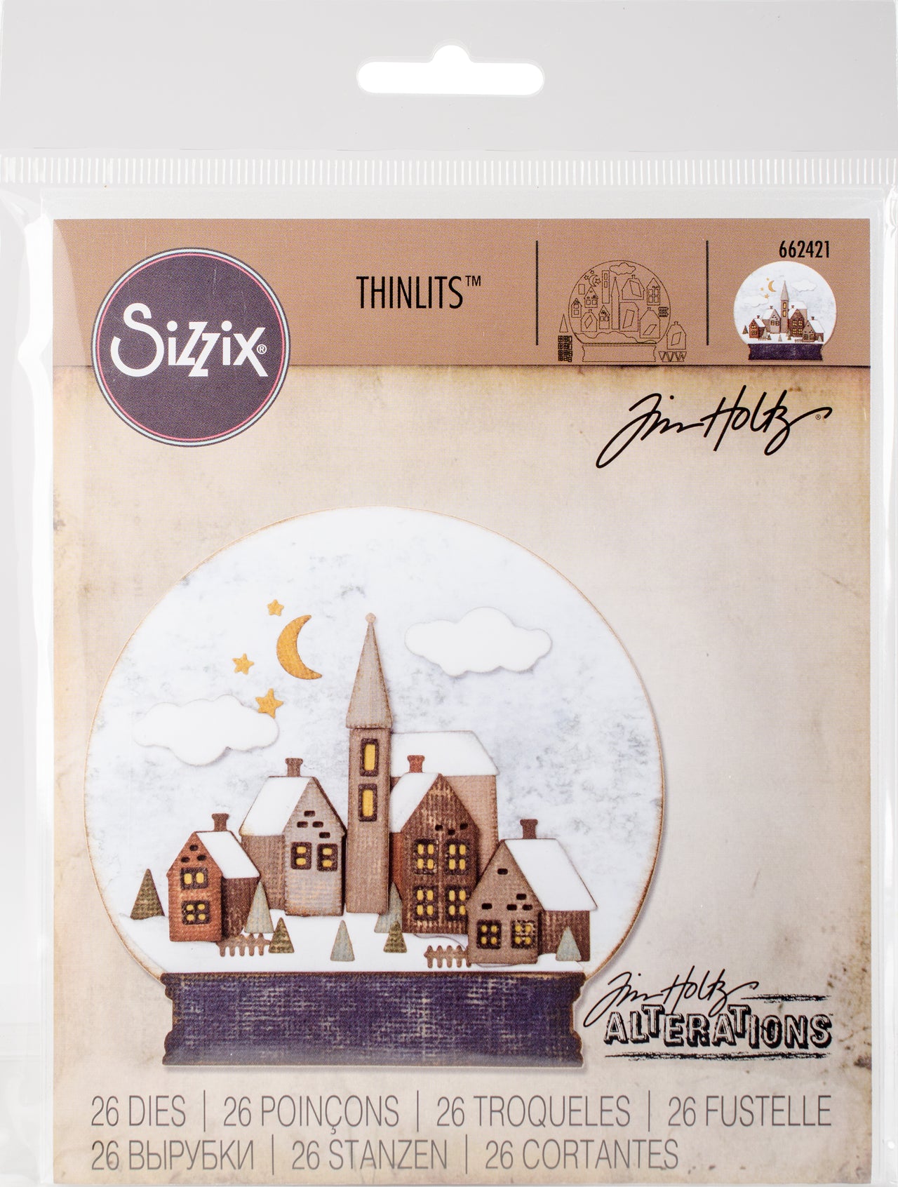 Sizzix Thinlits Dies By Tim Holtz 26/Pkg - Snowglobe #2