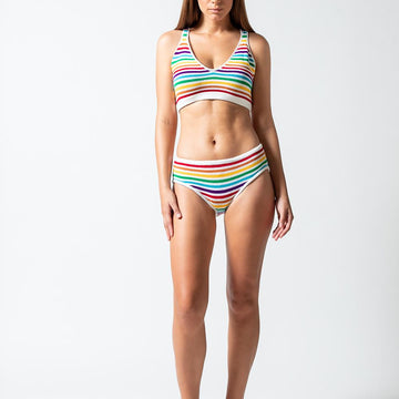 Rainbow Stripes Bralette