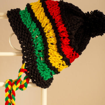 Reggae Pompom Hat