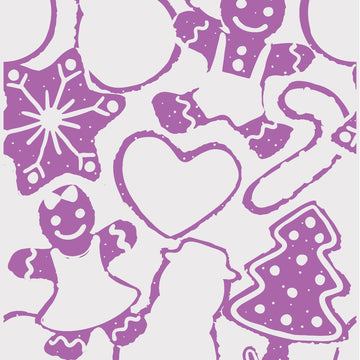 Crafter's Companion Background Layering Stamps - Jolly Gingerbread