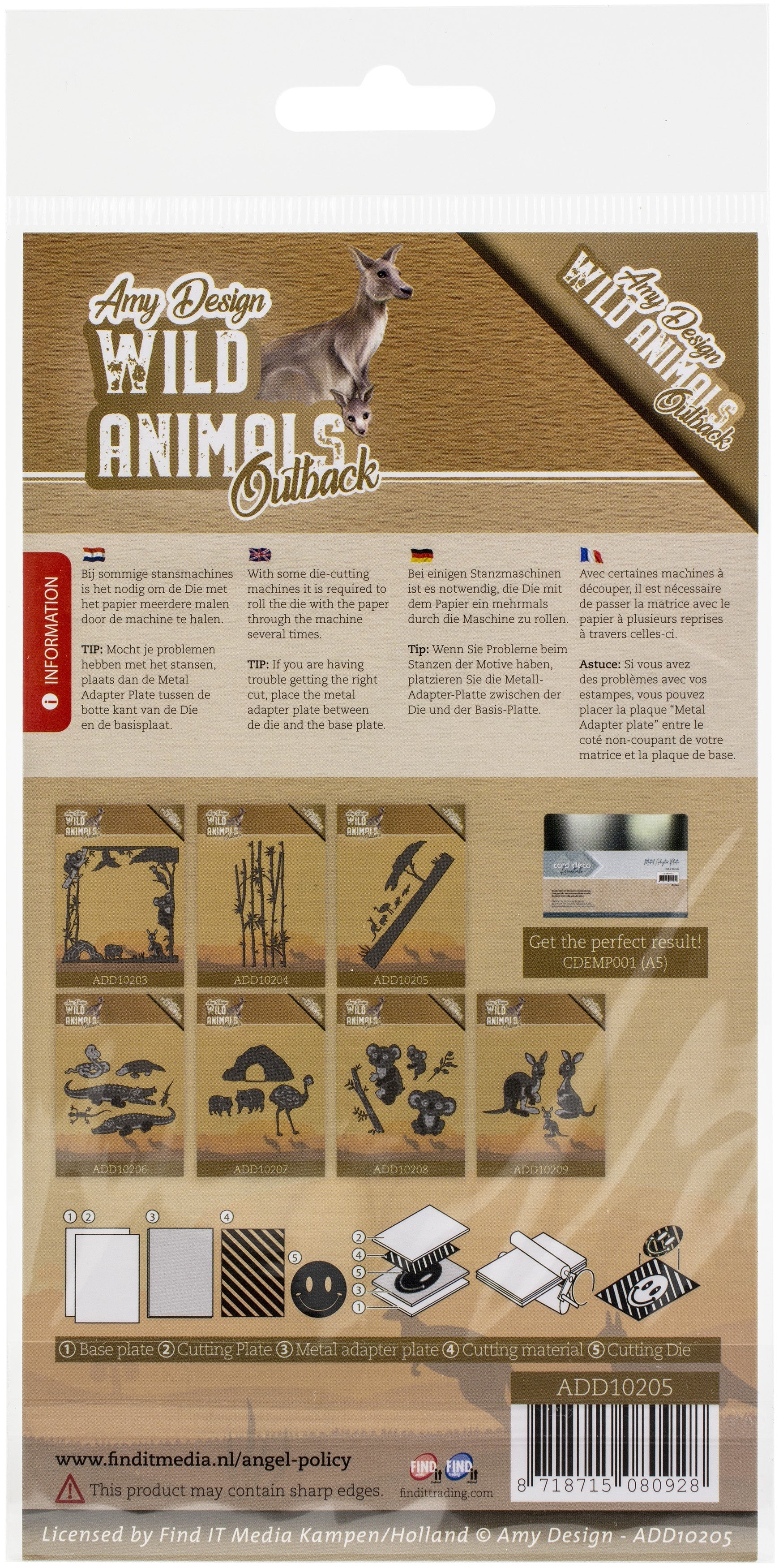 Find It Trading Amy Design Die - Landscape, Wild Animals Outback