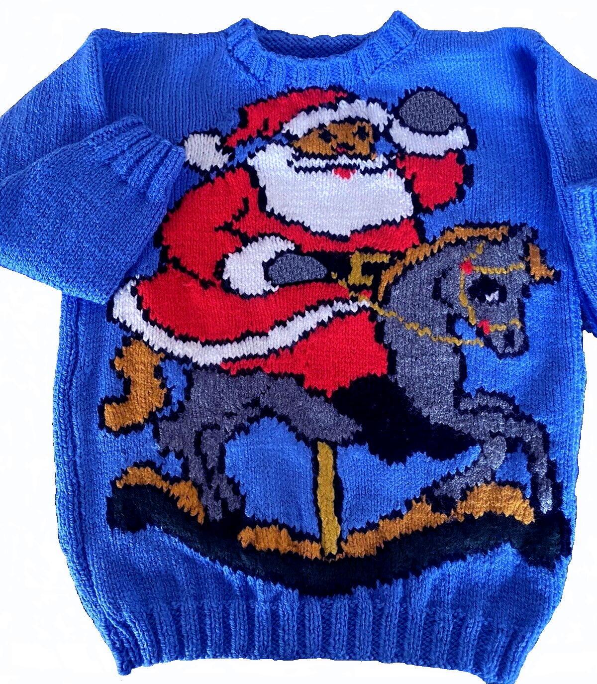 Santa On Rocking Horse Jumper