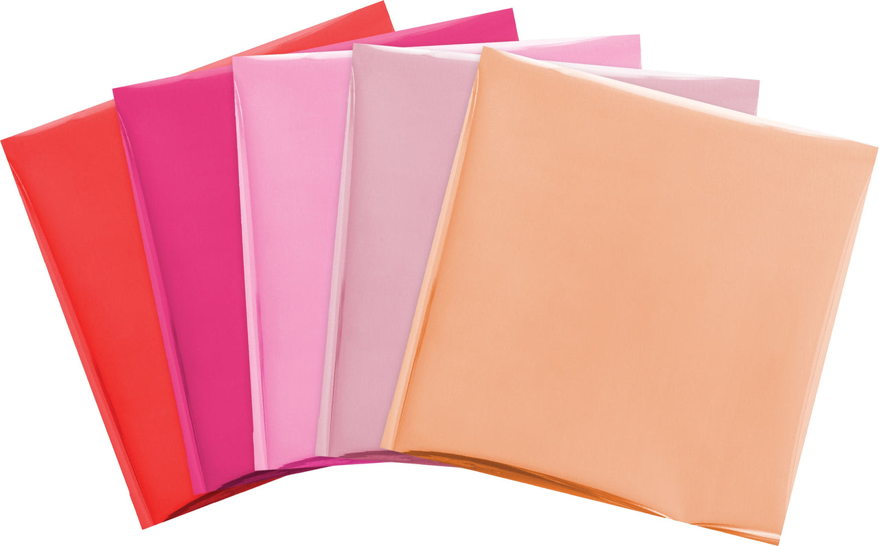 We R Memory Keepers Foil Quill 12"X12" Foil Sheets 15/Pkg - Flamingo-3 Each Of 5 Colors