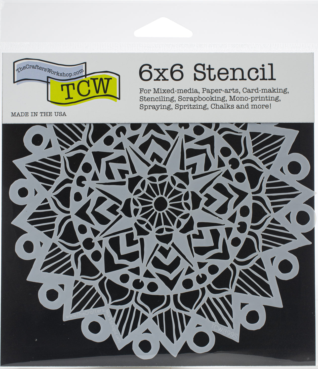 The Crafter's Workshop Crafter's Workshop Template 6"X6" - Striped Mandala