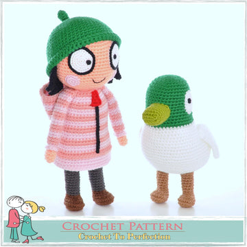 Sarah, Duck, Holly, Ben, Gaston, Flop, Woolly Spider 18 Amigurumi E-book Crochet Patterns
