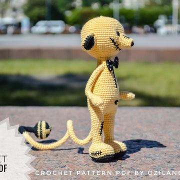 Toxic rat amigurumi doll