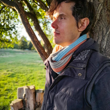 Simple Striped Infinity Scarf
