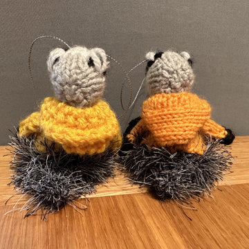 BADGER WEARING CABLE/CHRISTMAS JUMPER/HOODIE FERRERO ROCHER/LINDOR CHOCOLATE COVER/HANGING ORNAMENT
