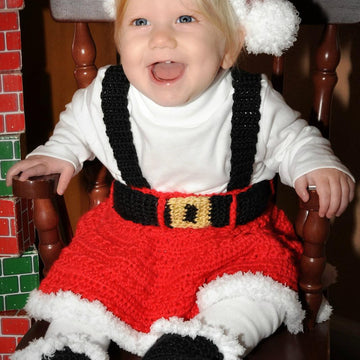 Missy Claus Skirt & Headband 12-122A