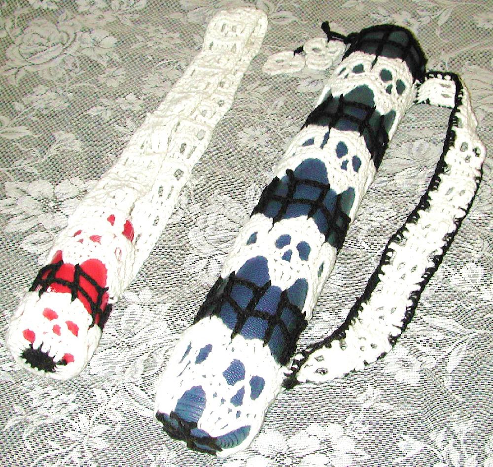 Creepy Skulls Yoga mat Bag and Water Bottle  Carrier