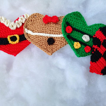 Heart Christmas ornaments