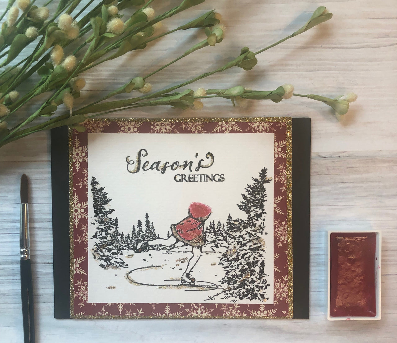 Colorado Craft Company Clear Stamps 4"X6" - Ice Skating-Lovely Legs