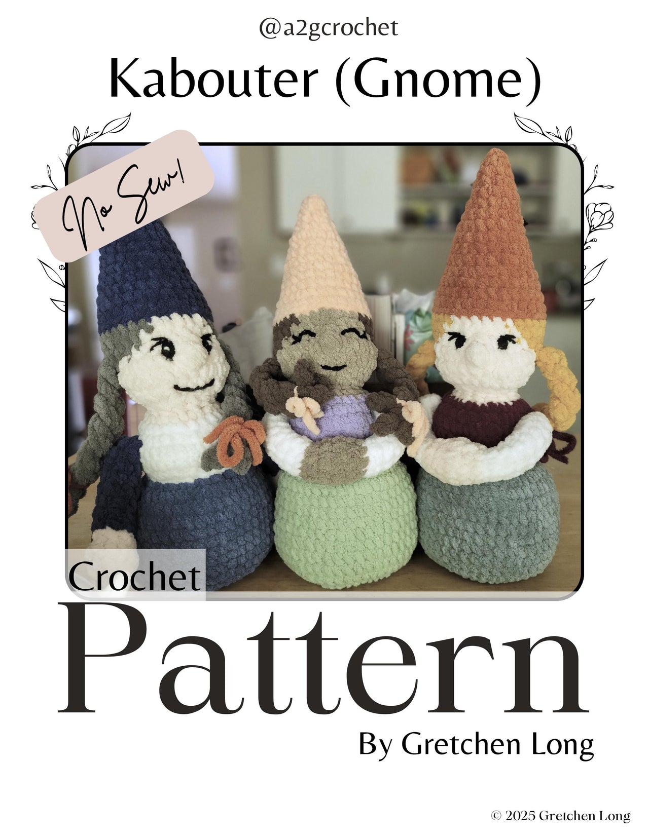 Gnome/Kabouter Girl Plushie Pattern