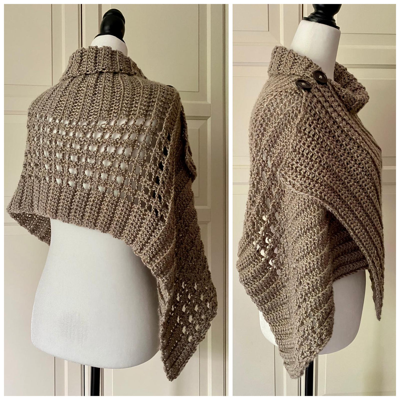 Beginner's Button Wrap Shawl: Best-Beginners-Button-Wrap Around