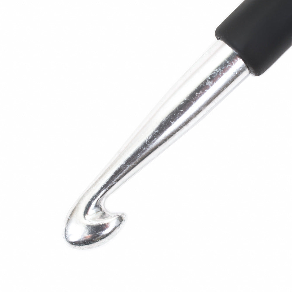 KnitPro Aluminium Soft-Grip Silver Crochet Hook