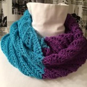 Two Toned Lace Cowl