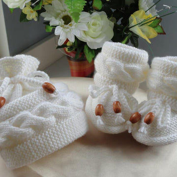 Knitting Baby Set Baby Boy Baby Girl Baby Shoes and Hat