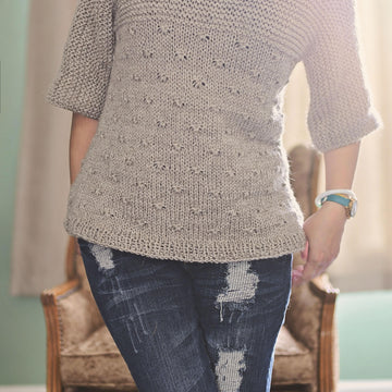 Knotted Pullover Sweater