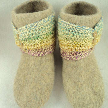 Ladies Bootie Felted Slipper
