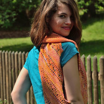 Orange Sorbet Shawl