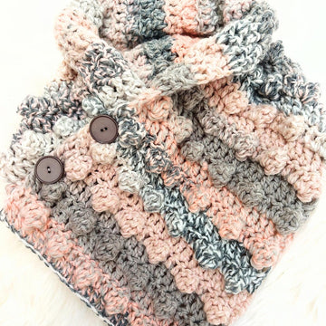 Bubbles collar scarf