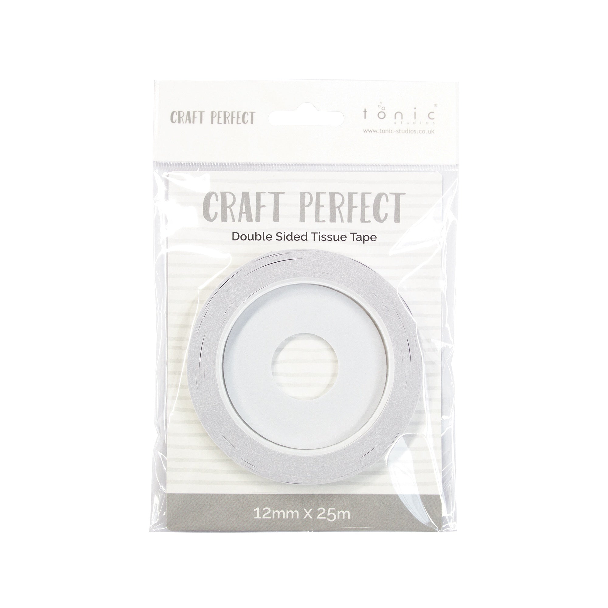 Tonic Studios Craft Perfect Double-Sided Tissue Tape .47"X27.3yds - Clear