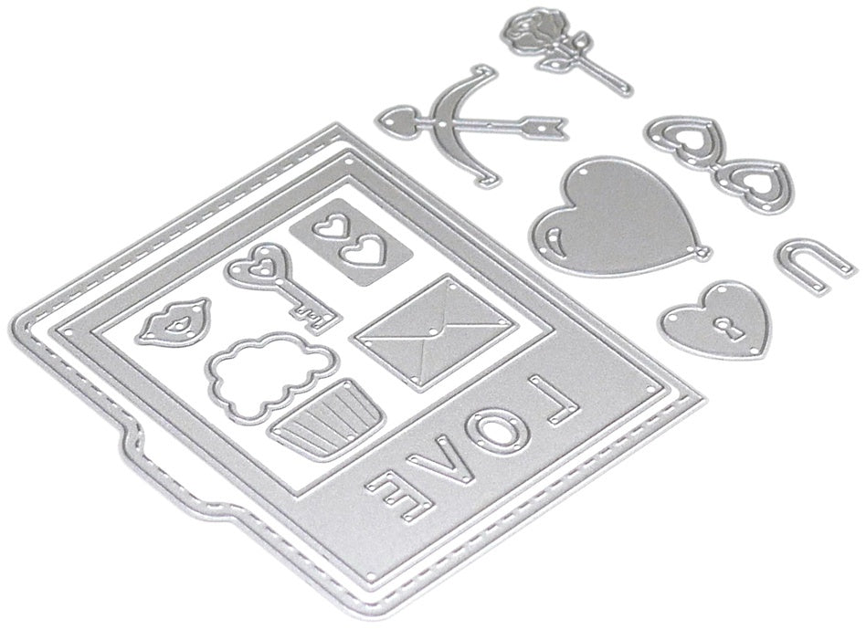 Elizabeth Craft Designs Elizabeth Craft Metal Die - Peek-A-Boo Love