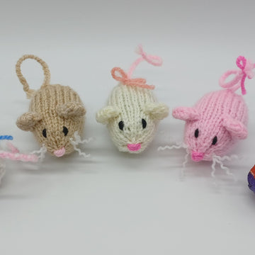 Little Mouse Family Creme Egg Cover Knitting Pattern DK Gift Charity knit EASY Easter Egg Hunt Milk Toy Cadburys Caramel Oreo Egg