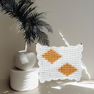Diamond Waffle Washcloth