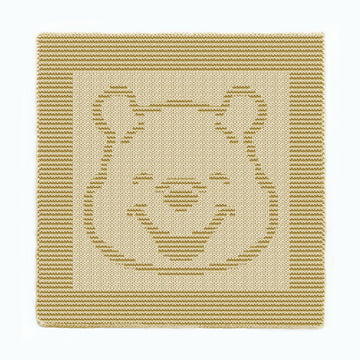 Winnie the Pooh Knitting Pattern Square