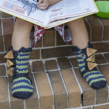 Buttoned Slipper Socks