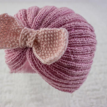 Baby Girl Retro Hat Cloche Style With Bow