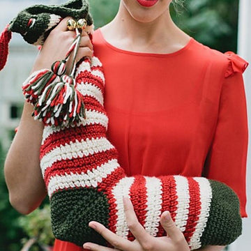 Candy Stripe Christmas Stocking