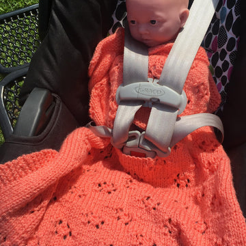 Two Infant Car Seat Blankets to Knit