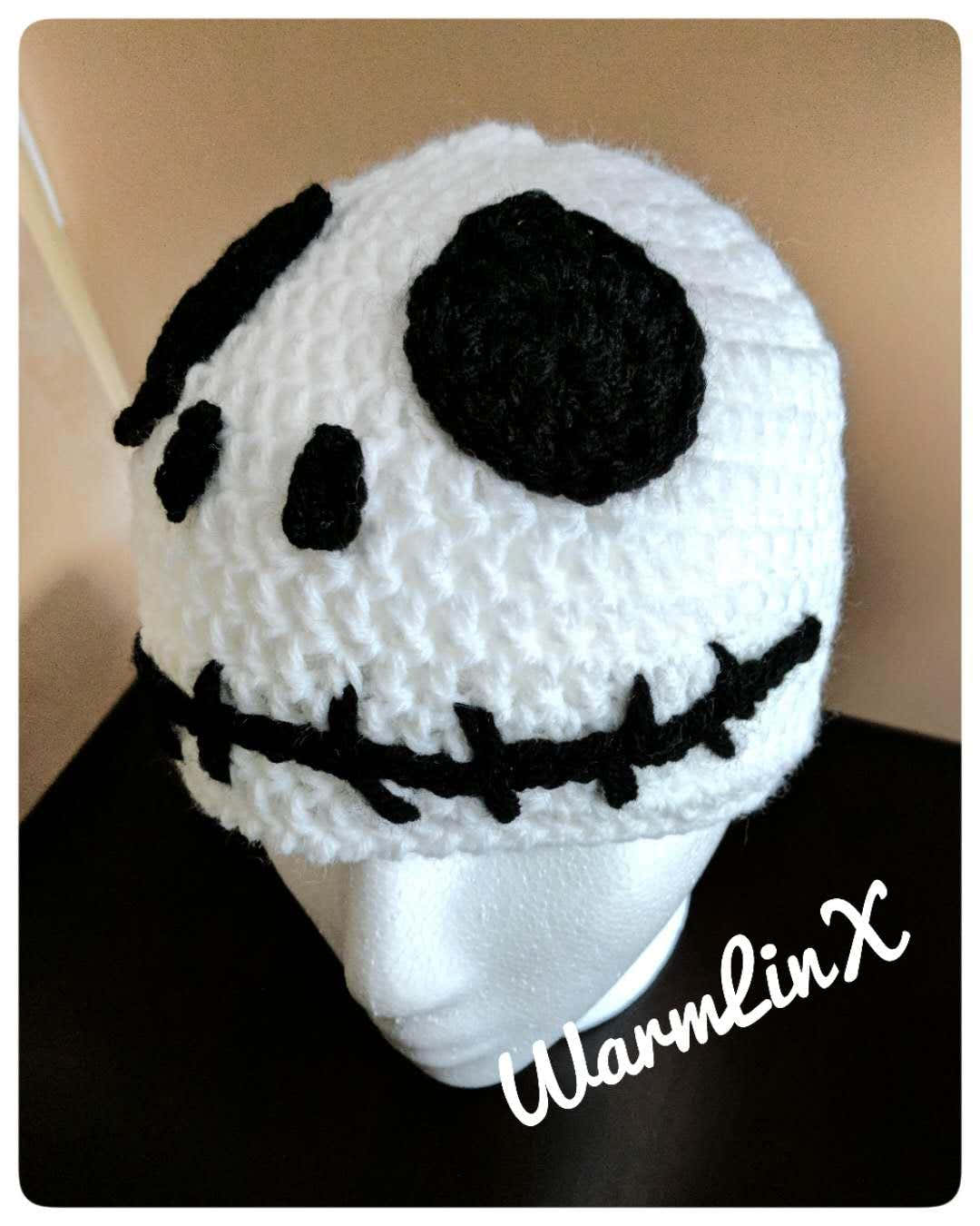 Jack Skellington inspired Crochet Hat