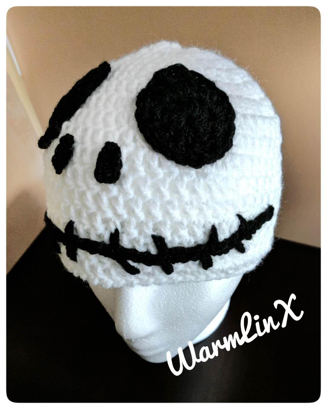 Jack Skellington inspired Crochet Hat