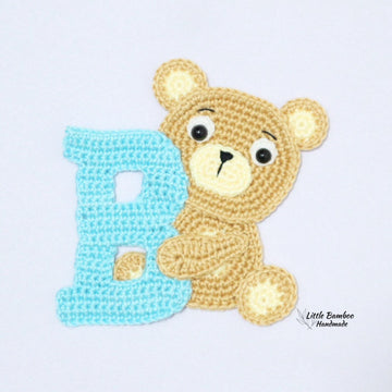 B for Bear Applique