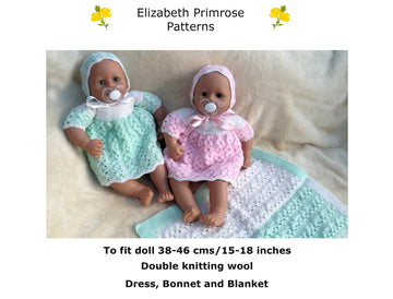 P80 Dolls Dress, Bonnet and Blanket
