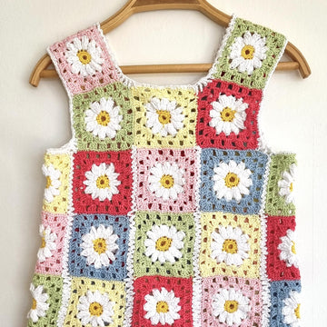 Crocheted floral dress