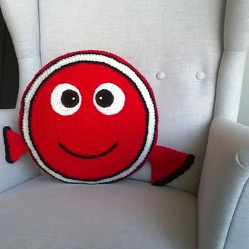 Orange Clown Fish Pillow